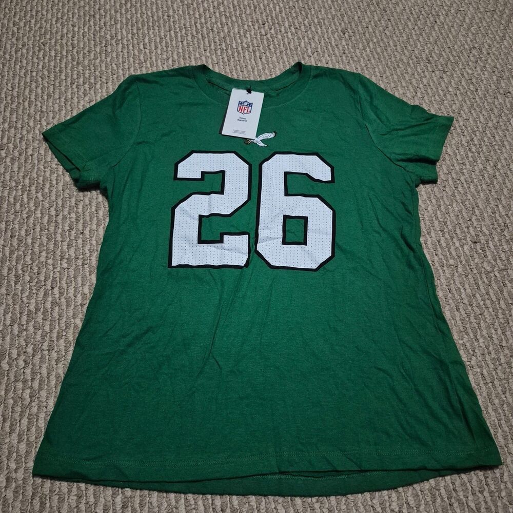 New Nike Philadelphia Eagles Saquon Barkley T Shirt Women's M Green New W/ Tag